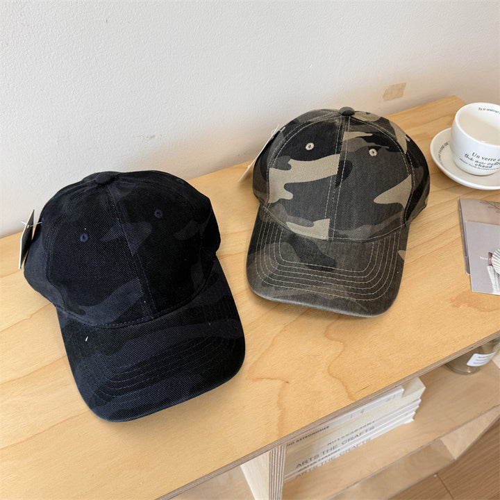 Women's Casual Adjustable Camouflage Baseball Cap Bowlift