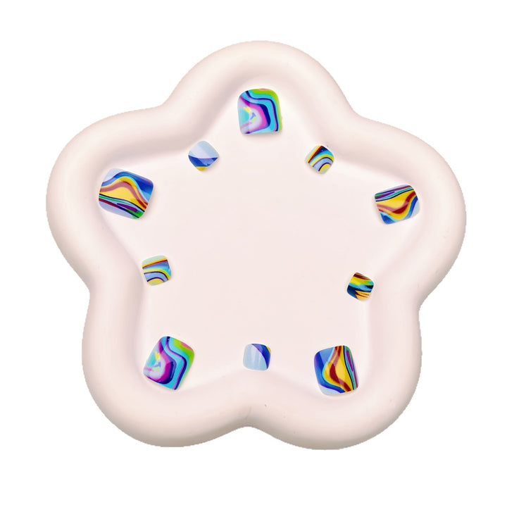 Abstract Marble Pattern Nail Art Bowlift
