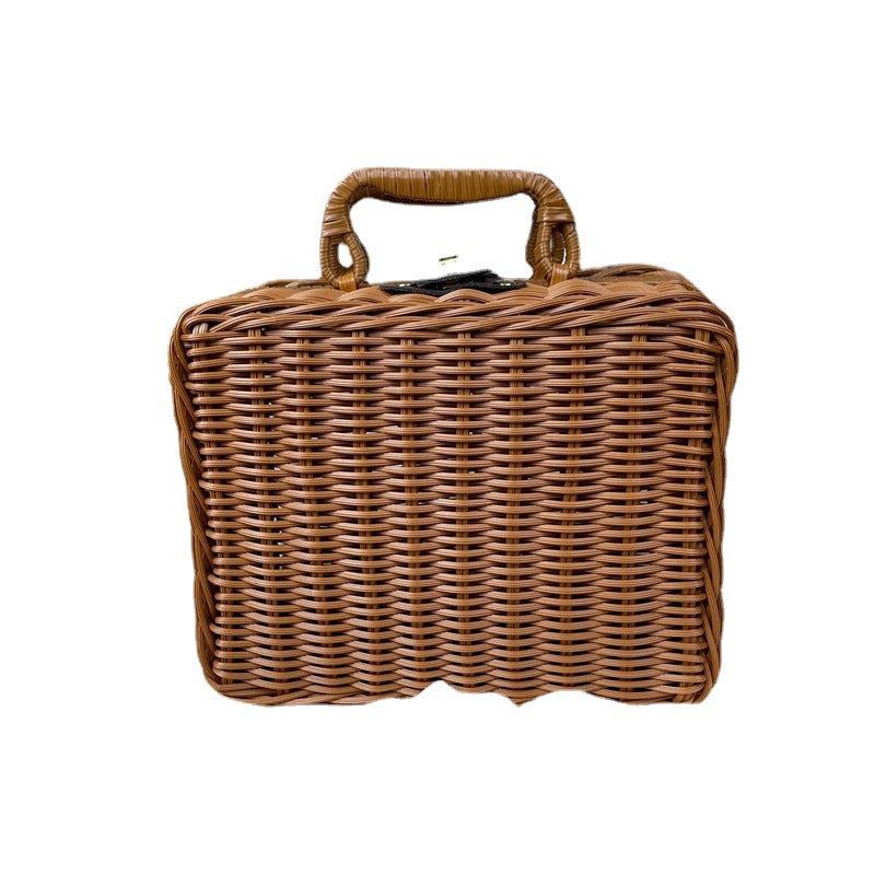 Women braided cosmetic and storage case Bowlift