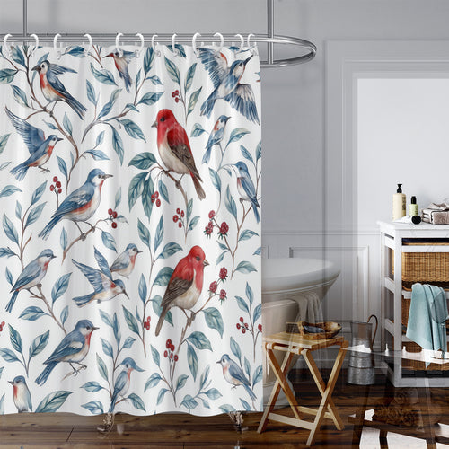 Coastal Marine-Inspired Shower Curtain Bowlift