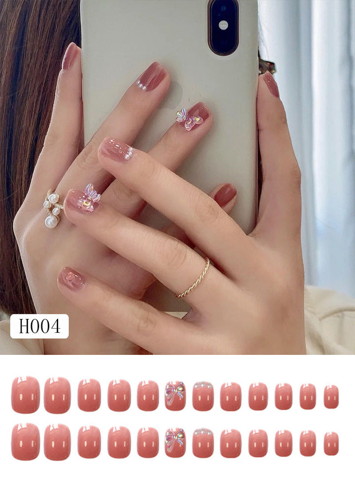 Artificial nail tips with bow design Bowlift