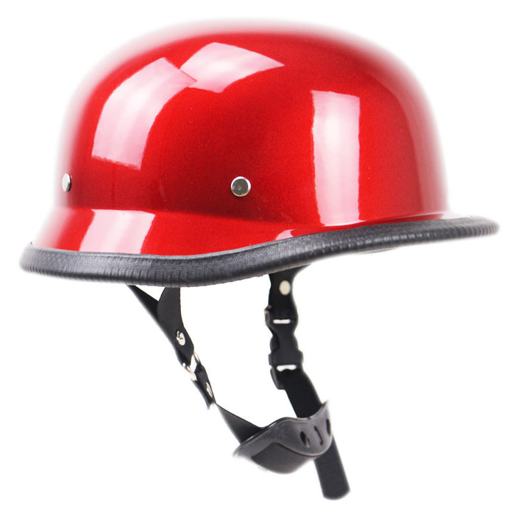 Vintage Half-Helmet Motorcycle Headgear Bowlift