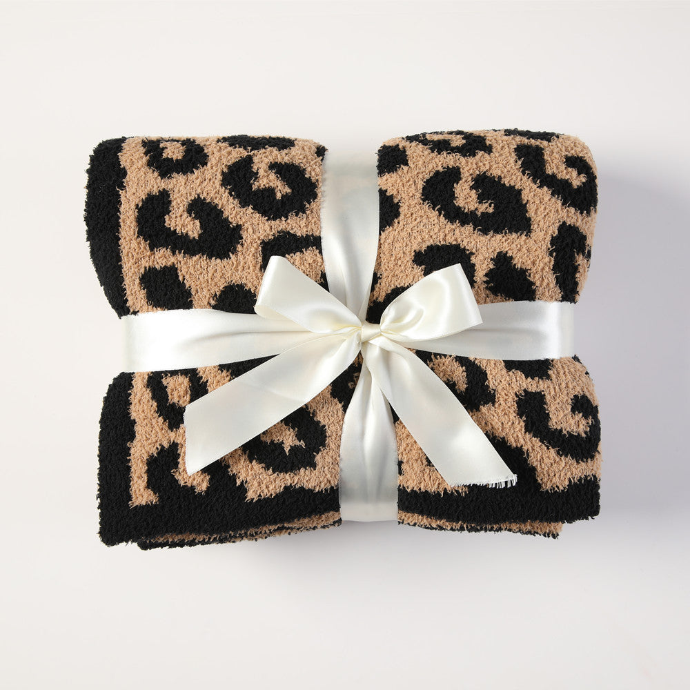 Luxury Leopard Print Throw Bowlift