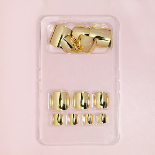 Premium Luxury Metallic Press-On Nail Set Bowlift
