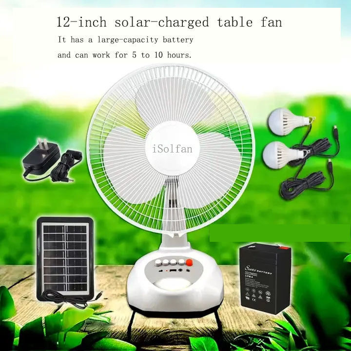 Unisex solar floor fan with remote control Bowlift