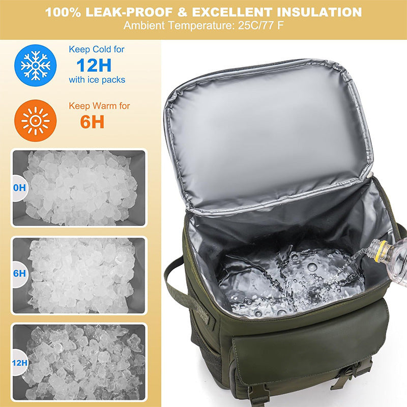 Multifunctional cooler bag backpack with insulated inner compartment Bowlift