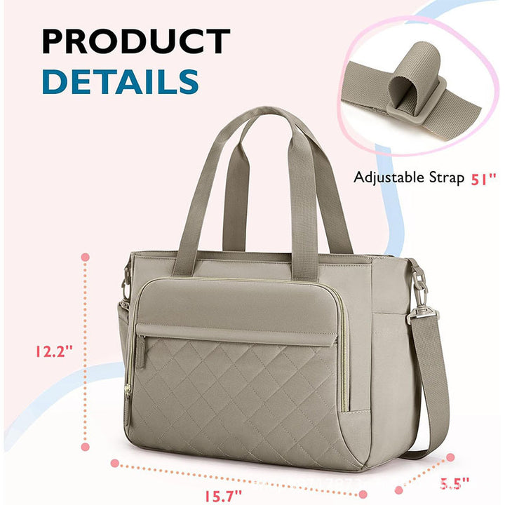 Quilted Multi-Purpose Work Tote Bowlift