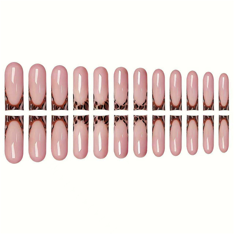 Trendy French Tip Press-On Nail Set Bowlift