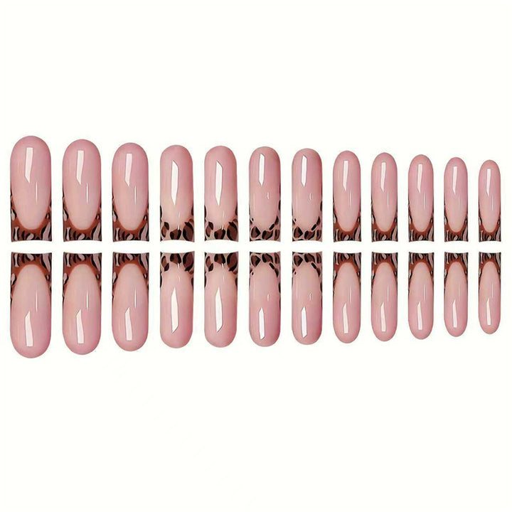 Trendy French Tip Press-On Nail Set Bowlift