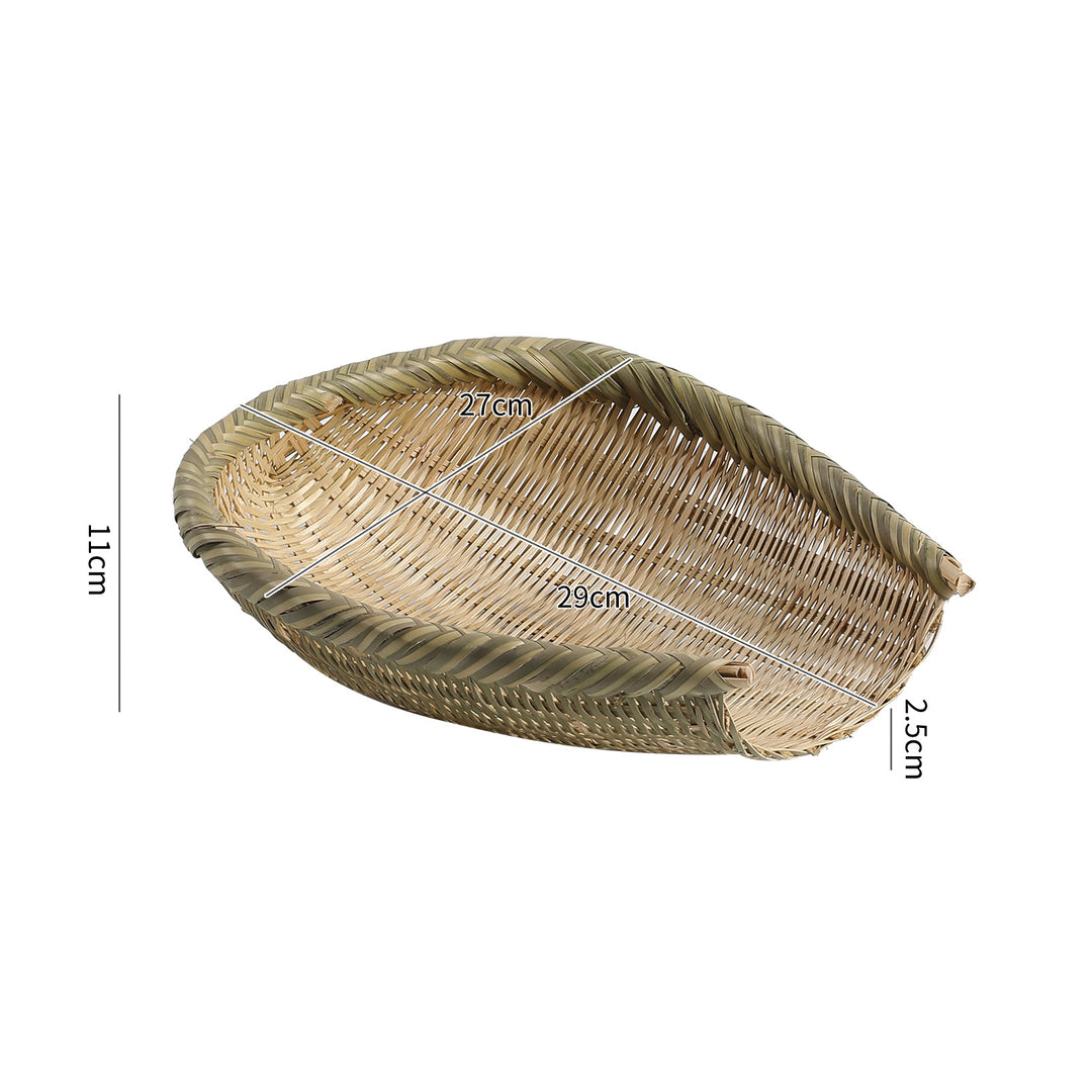 Oval Handwoven Storage Basket Bowlift
