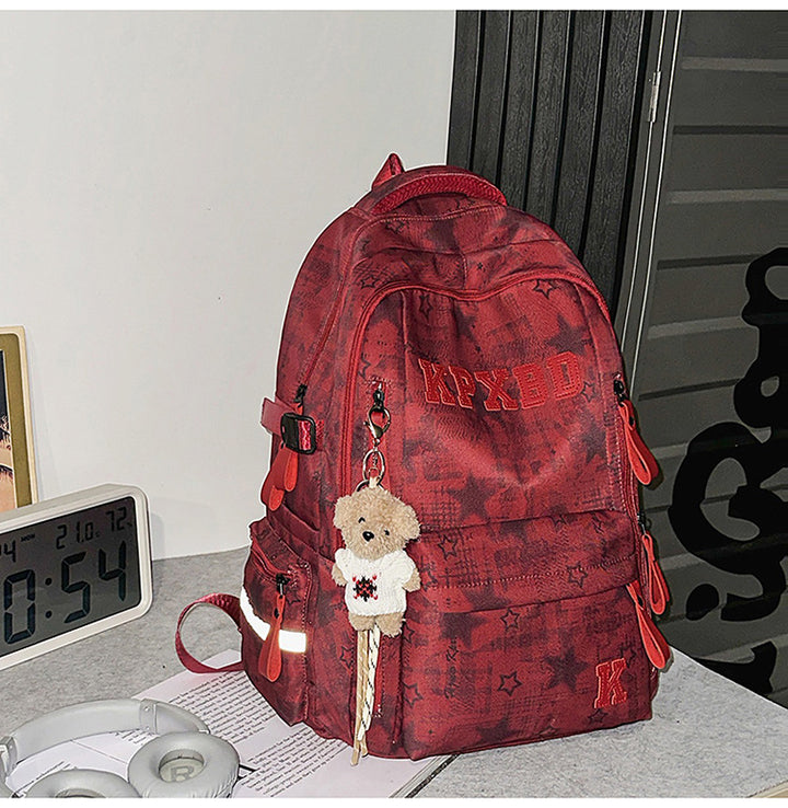 Multi-Functional Graphic Print School Backpack