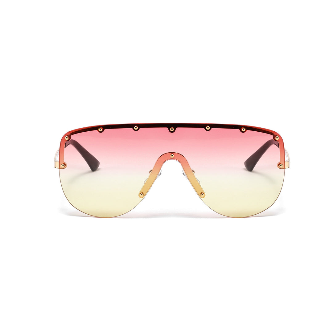Women futuristic oversized sunglasses Bowlift