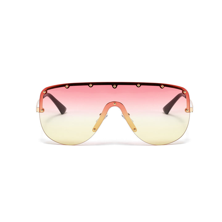 Women futuristic oversized sunglasses Bowlift