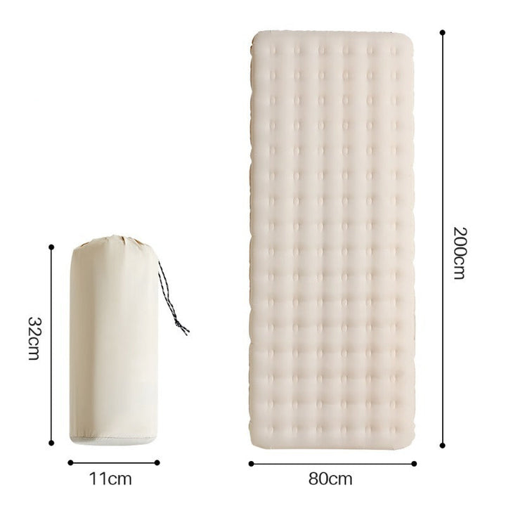 insulated lightweight inflatable camping sleeping pad with quilted tufted top Bowlift