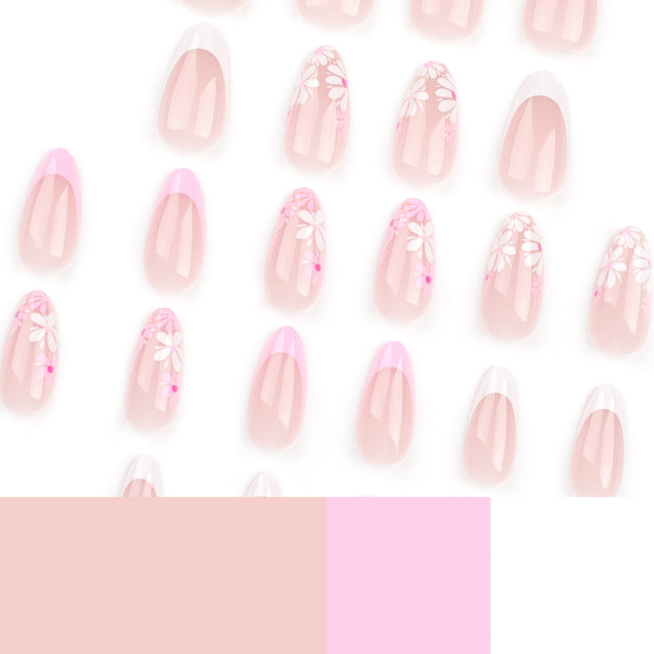 Artful Nail Art with Floral Accents Bowlift