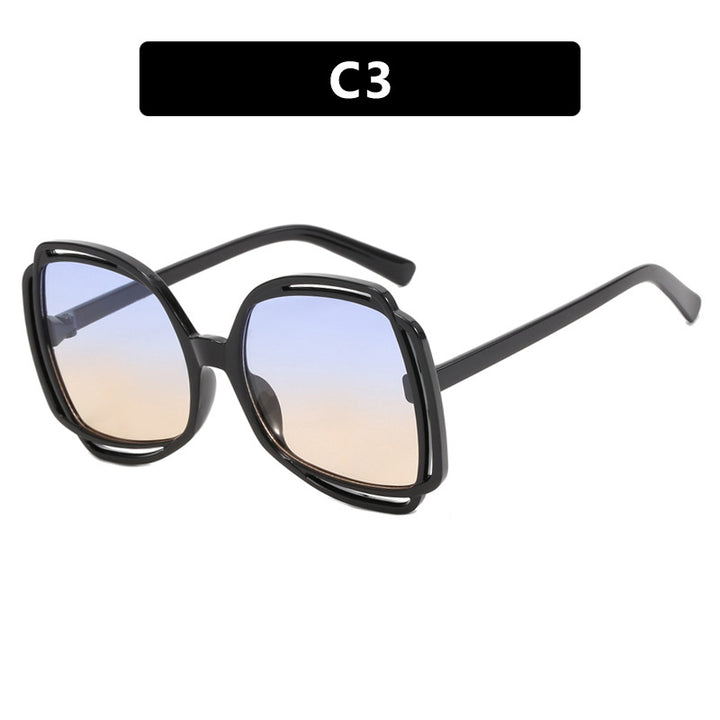 Women's oversized sunglasses in stylish retro design Bowlift