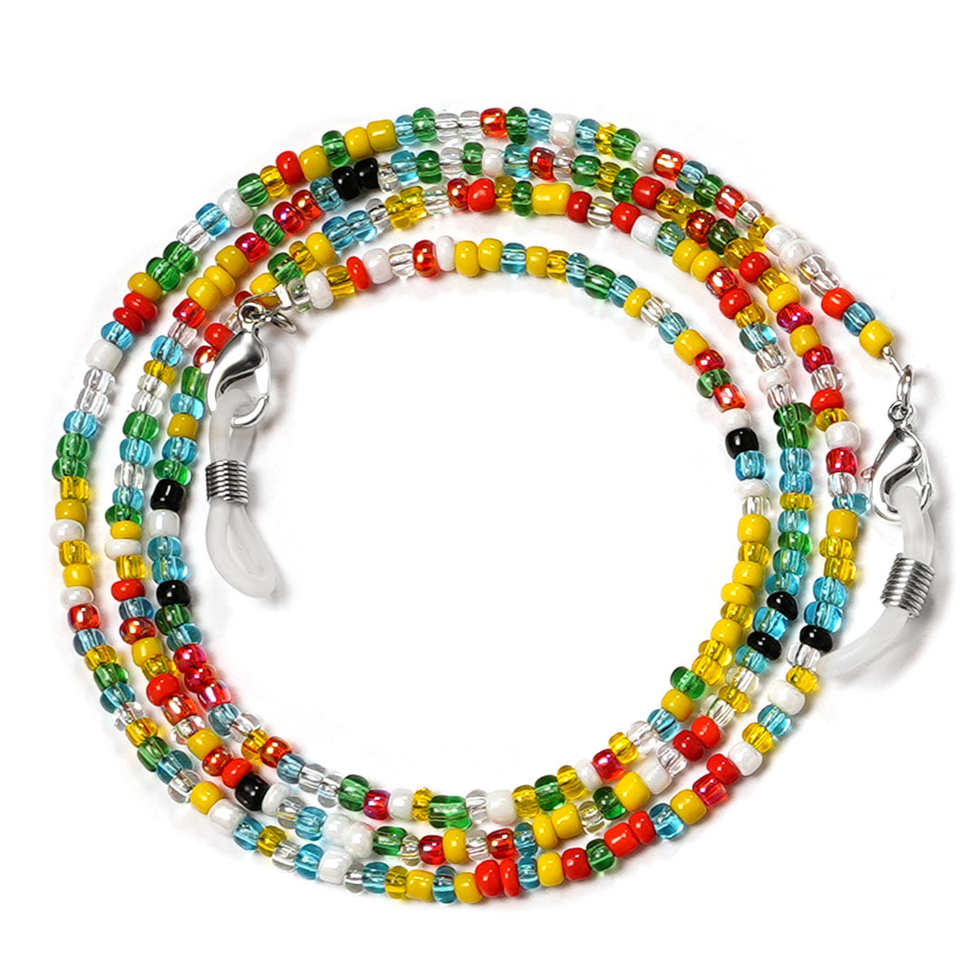 Colorful Artisan Beaded Eyewear Chain Bowlift