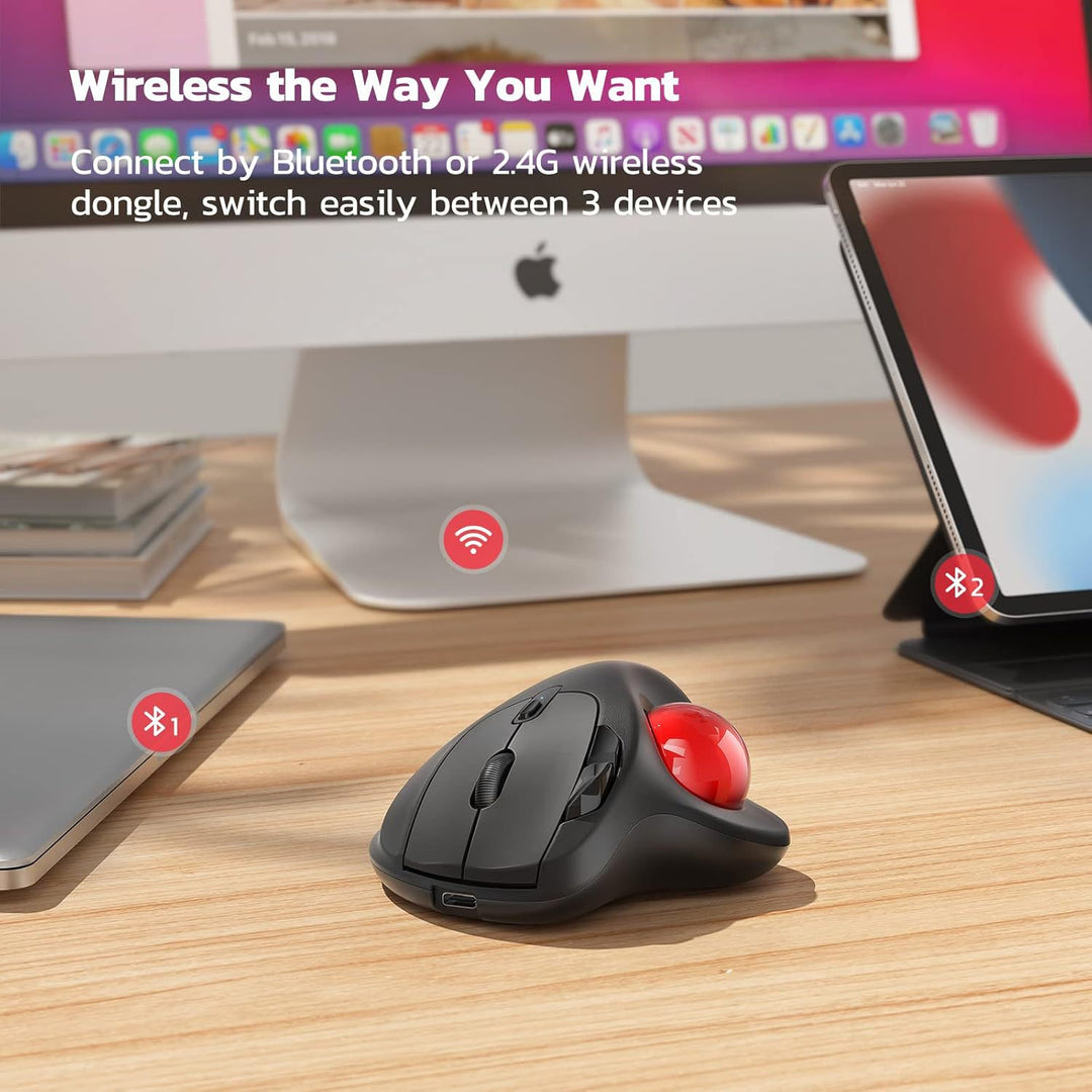 Ergonomic Trackball Mouse Bowlift