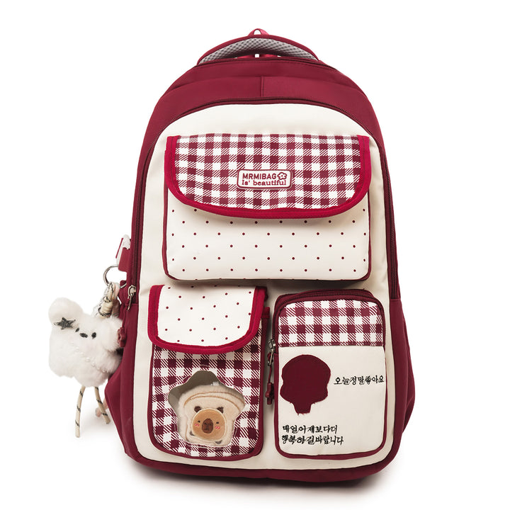 Cute Character Design School Backpack Bowlift