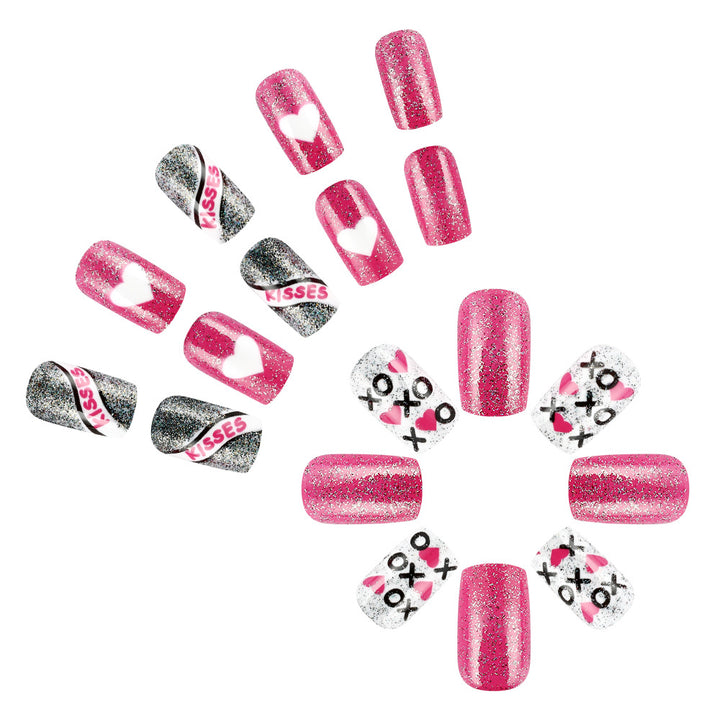 Artistic Valentine's Day Press-On Nails Bowlift
