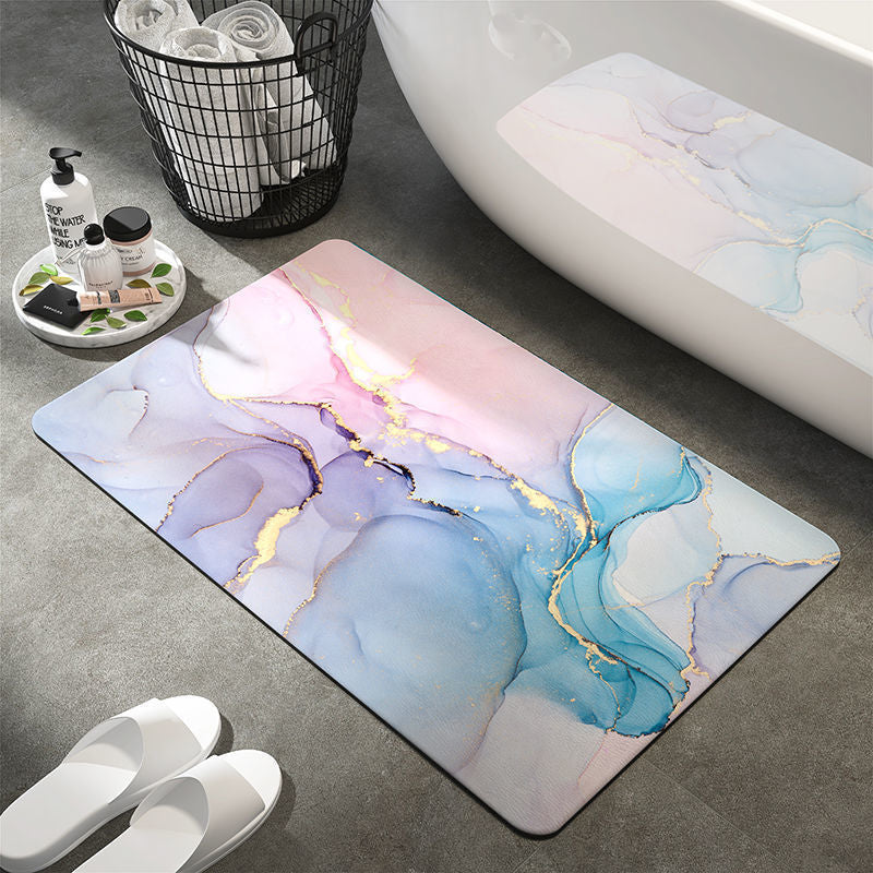 Artistic Abstract Bath Mat