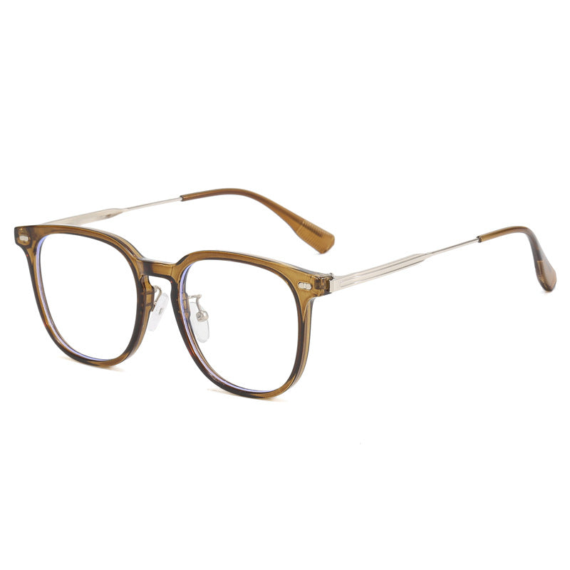Women's clear rectangular glasses with delicate metal frame Bowlift