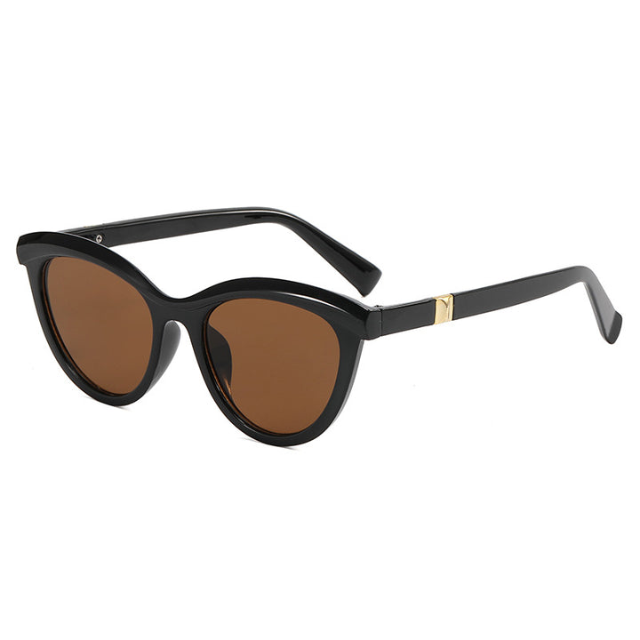 Ladies elegant Cat-Eye sunglasses with stylish metal frame Bowlift