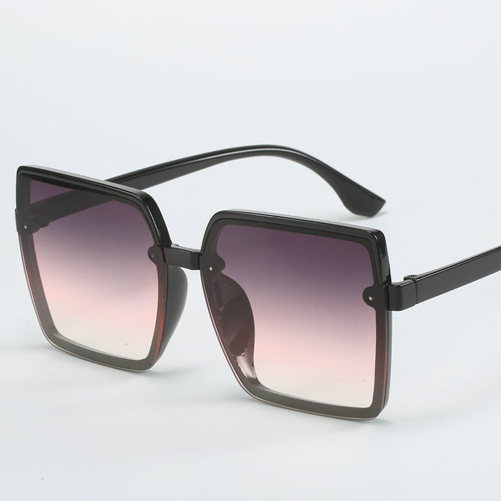 Women Oversized Sunglasses with Square Frame Bowlift