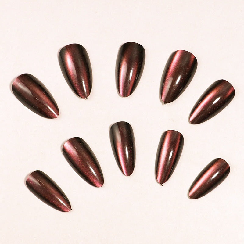 Gradient Stiletto Press-On Nail Set Bowlift