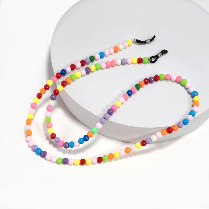 Colorful Bead Eyewear Retainer Chain Bowlift