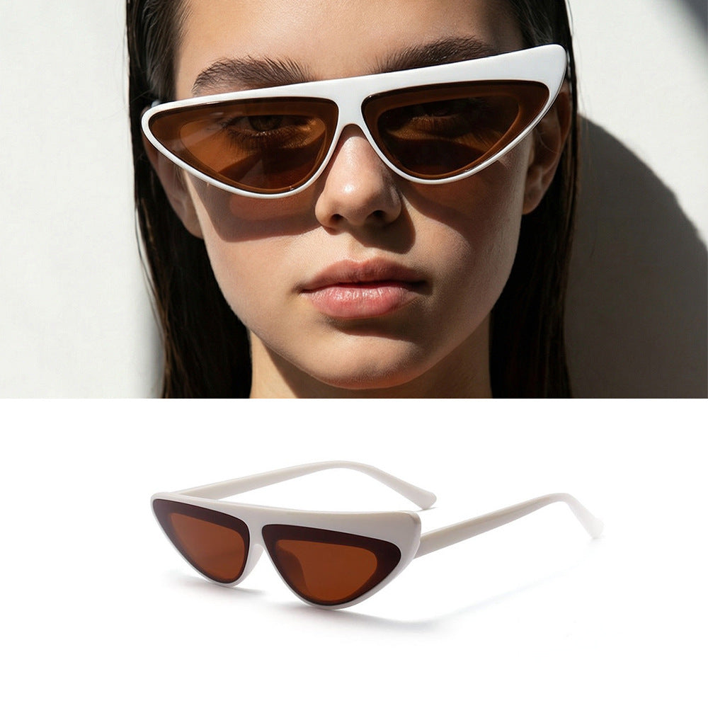 Women Cat-Eye Sunglasses with trendy asymmetrical design Bowlift
