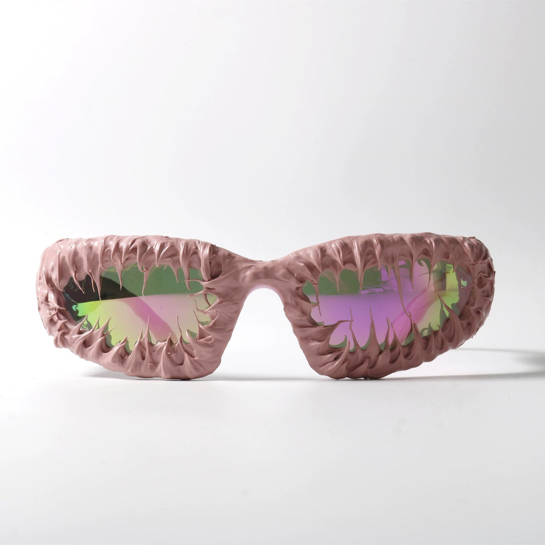 Women's creative design sunglasses with unique structured frame Bowlift