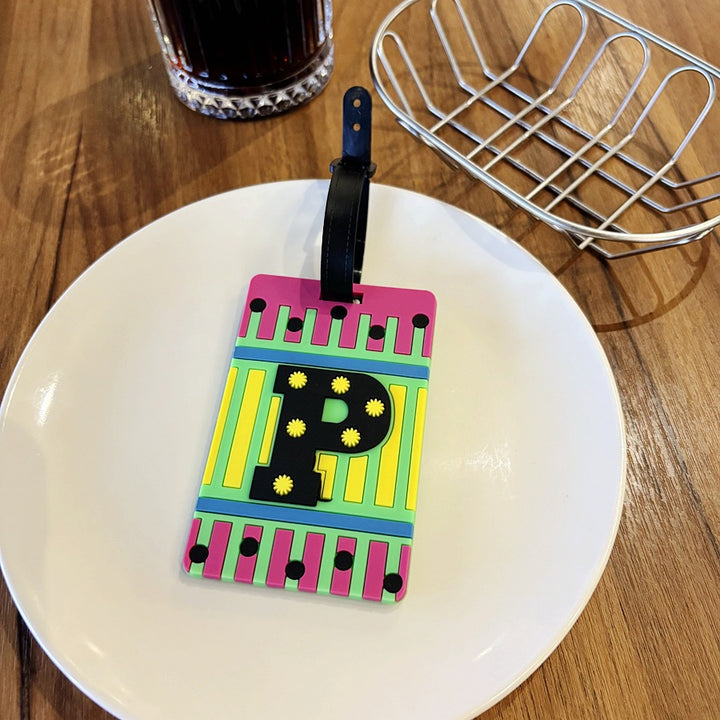 Playful Alphabet Luggage Tag Bowlift