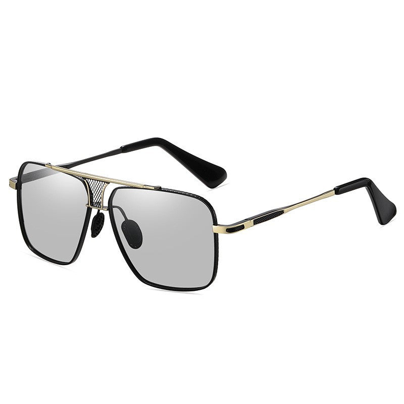 Women's Square Sunglasses with Stylish Metal Frame and High-Quality UV Protection Bowlift