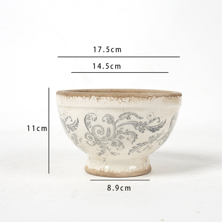 Floral Ceramic Planter Bowlift