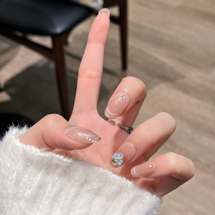 Decorative Floral Press-On Nail Art Bowlift