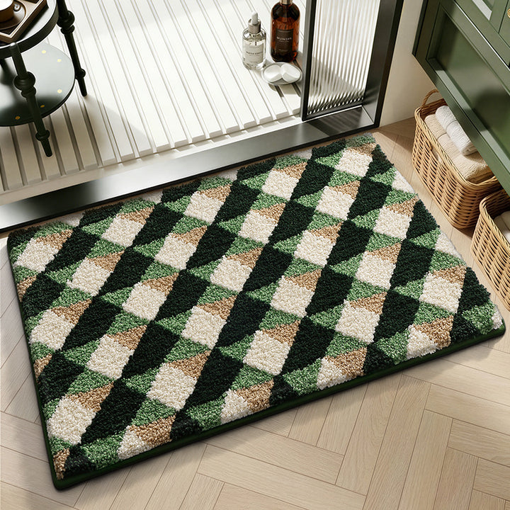 Artistic Abstract Bath Mat Bowlift