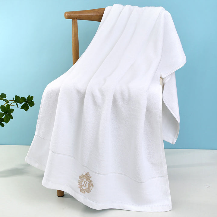 Luxurious Terry Bath Towel With Fine Border Bowlift