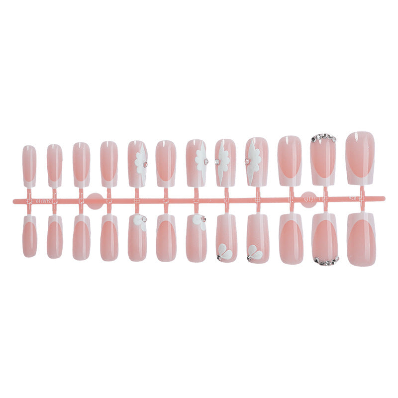 Floral Decorative Press-On Nails Bowlift