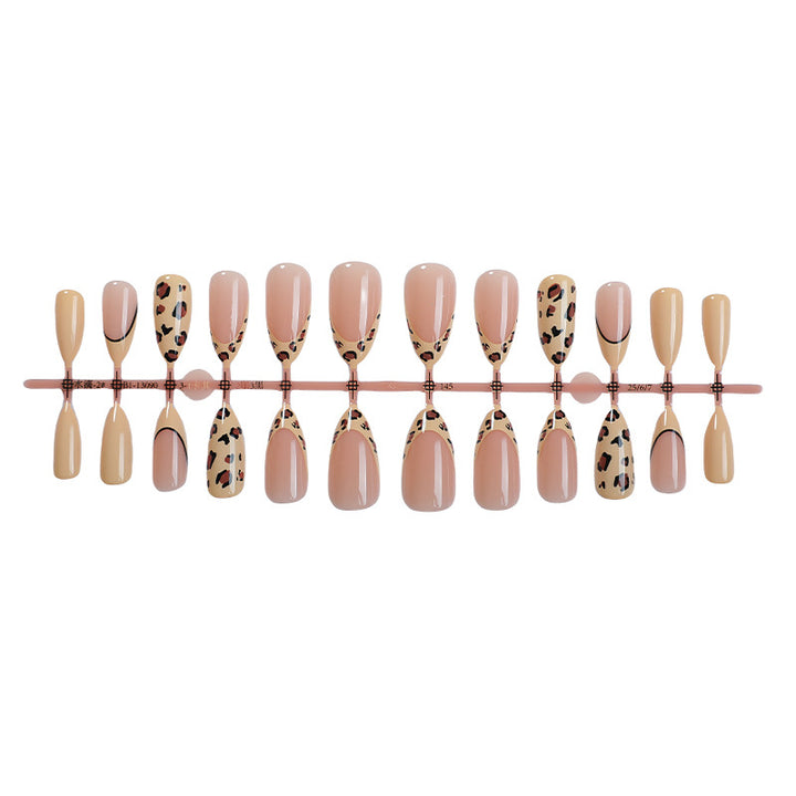 Leopard Print Press-On Nail Set Bowlift