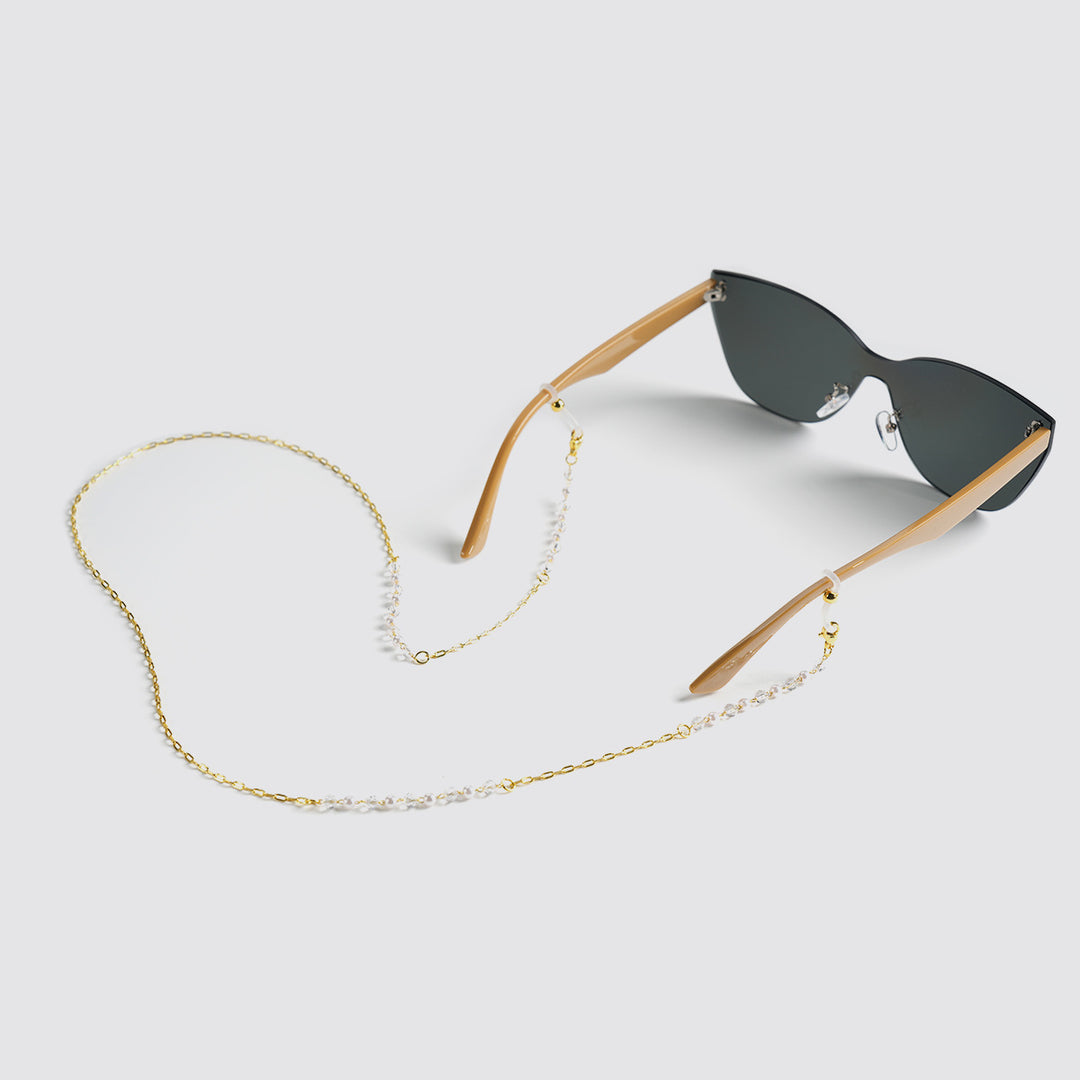 Elegant Beaded Chain Eyewear Holder Bowlift