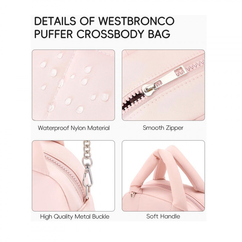 Practical Shoulder Bag with Padded Design Bowlift