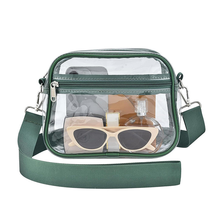 Transparent shoulder bag with versatile compartments Bowlift