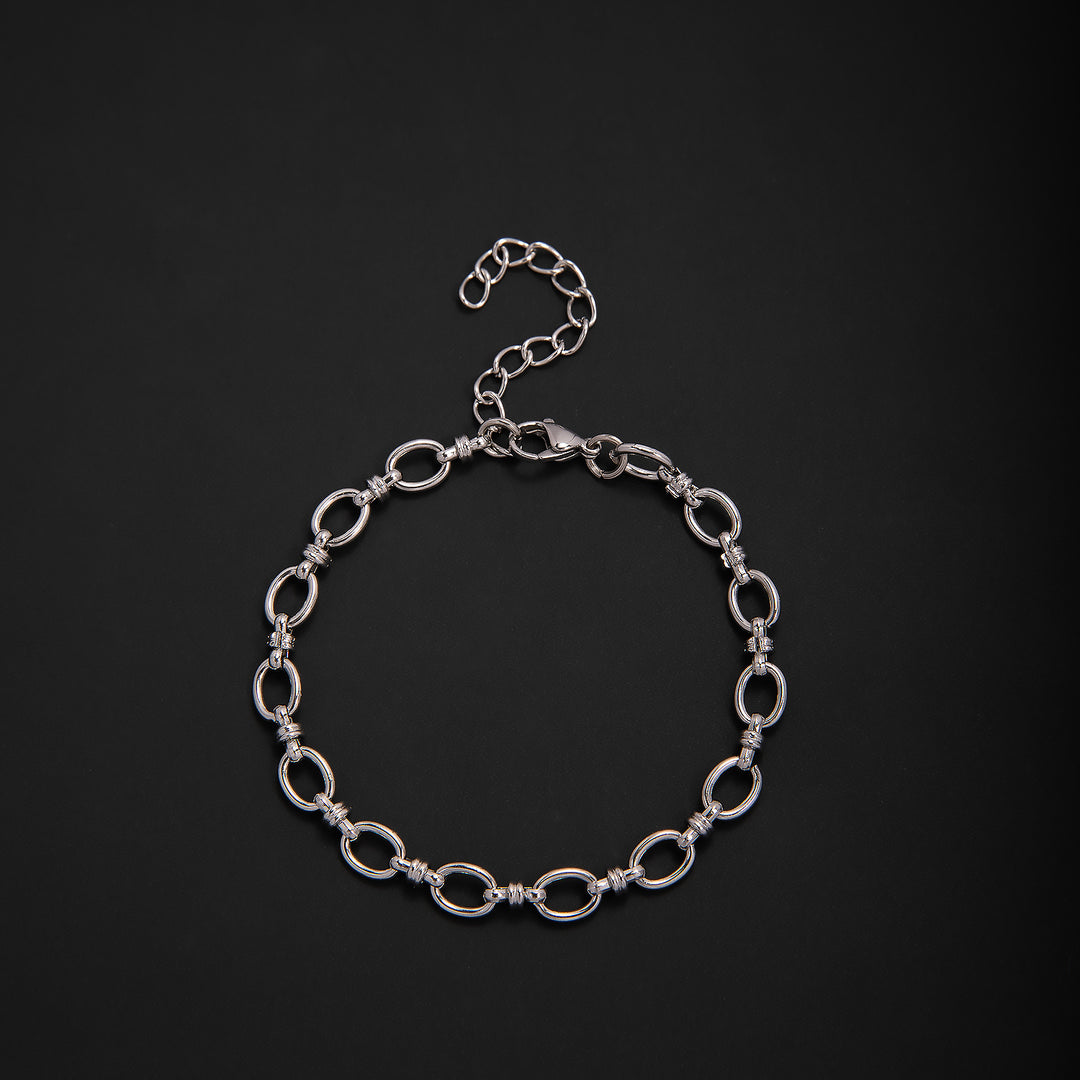 Elegant Geometric Link Bracelet Bowlift