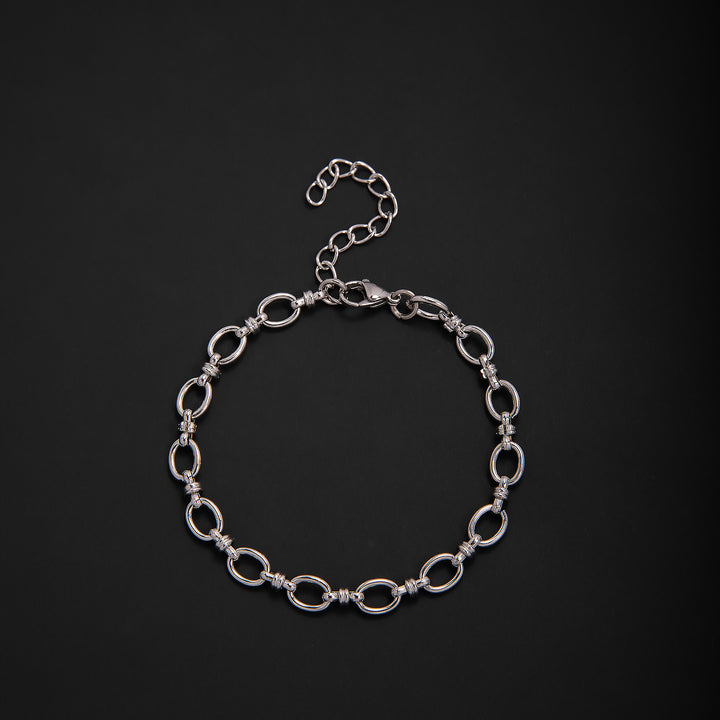 Elegant Geometric Link Bracelet Bowlift