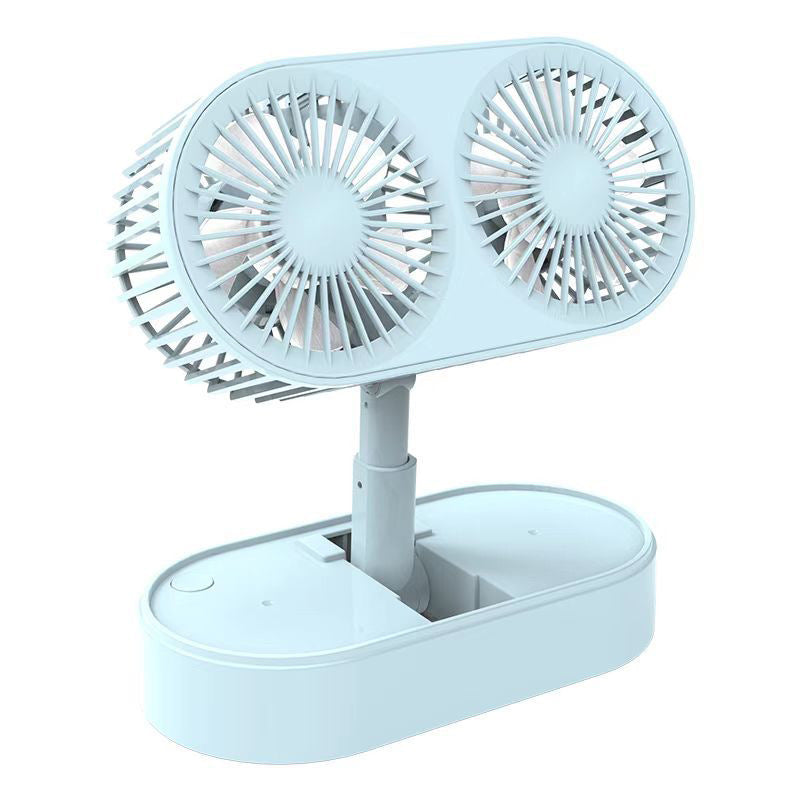 Ladies double rotatable table fan Bowlift