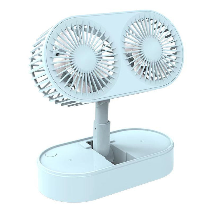 Ladies double rotatable table fan Bowlift