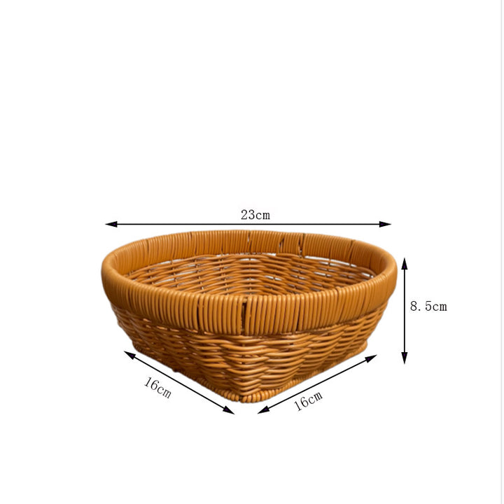 Handcrafted Oval Serving Basket Bowlift