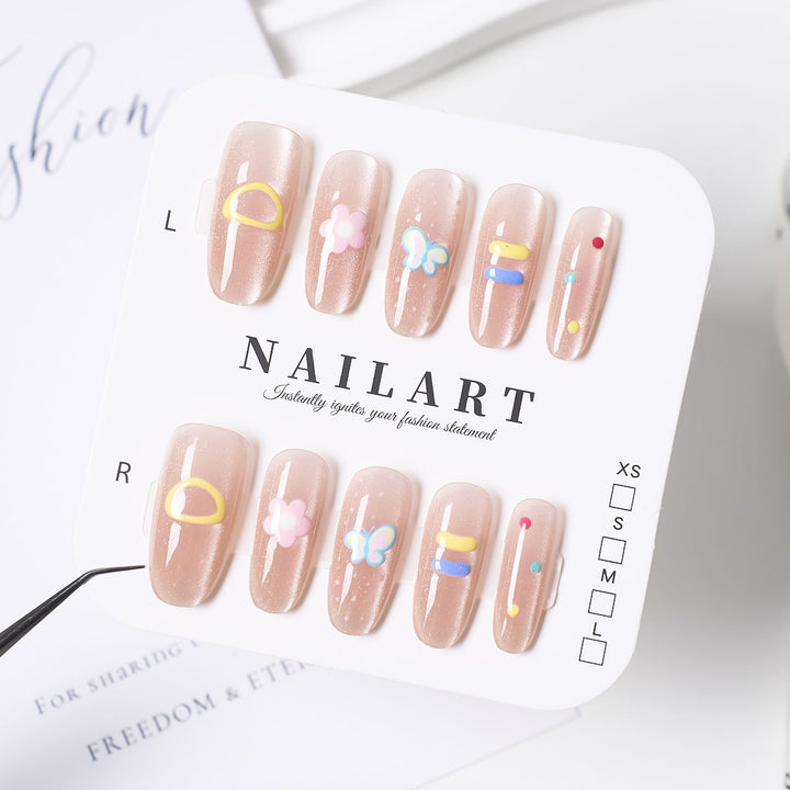 Ombre Leopard Print Press-On Nail Set Bowlift