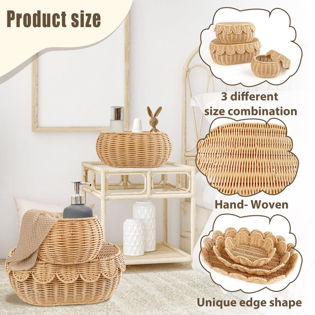 Ornate decoration basket made from natural materials Bowlift